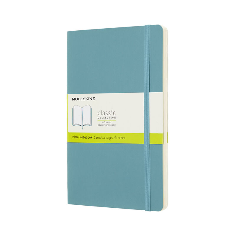 Moleskine Notebook Large Plain Soft Reef Blue image number 0